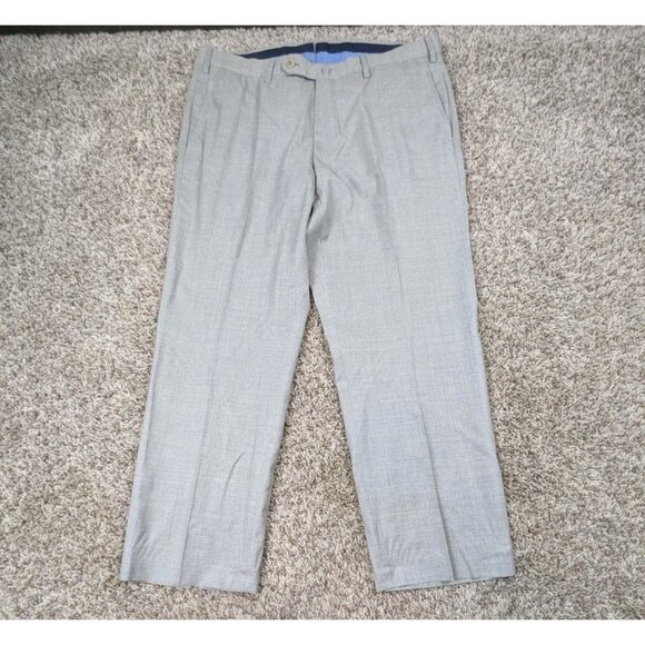 Incotex Dress Pants Mens 36x28 Grey High Comfort Super 130's Light 100% Wool
